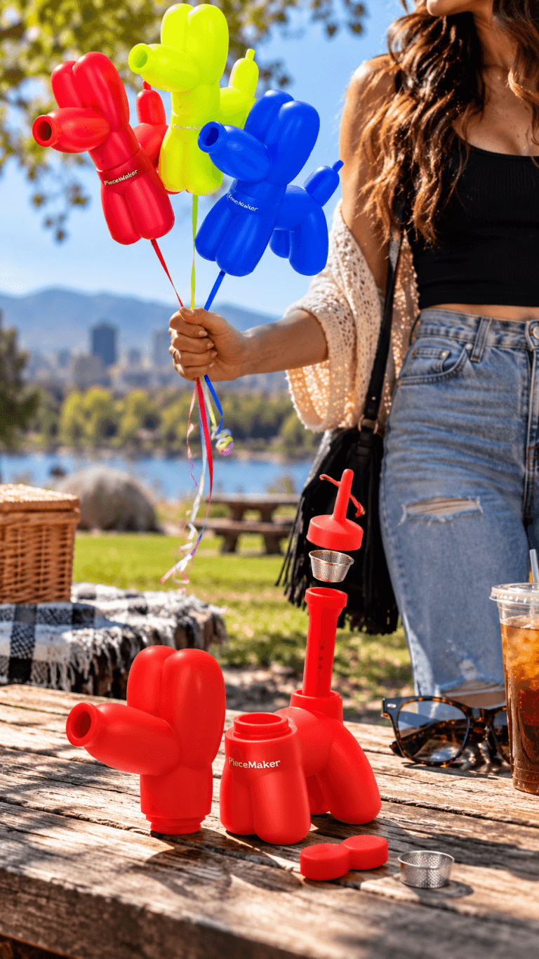 peace maker silicone dog balloon pipe