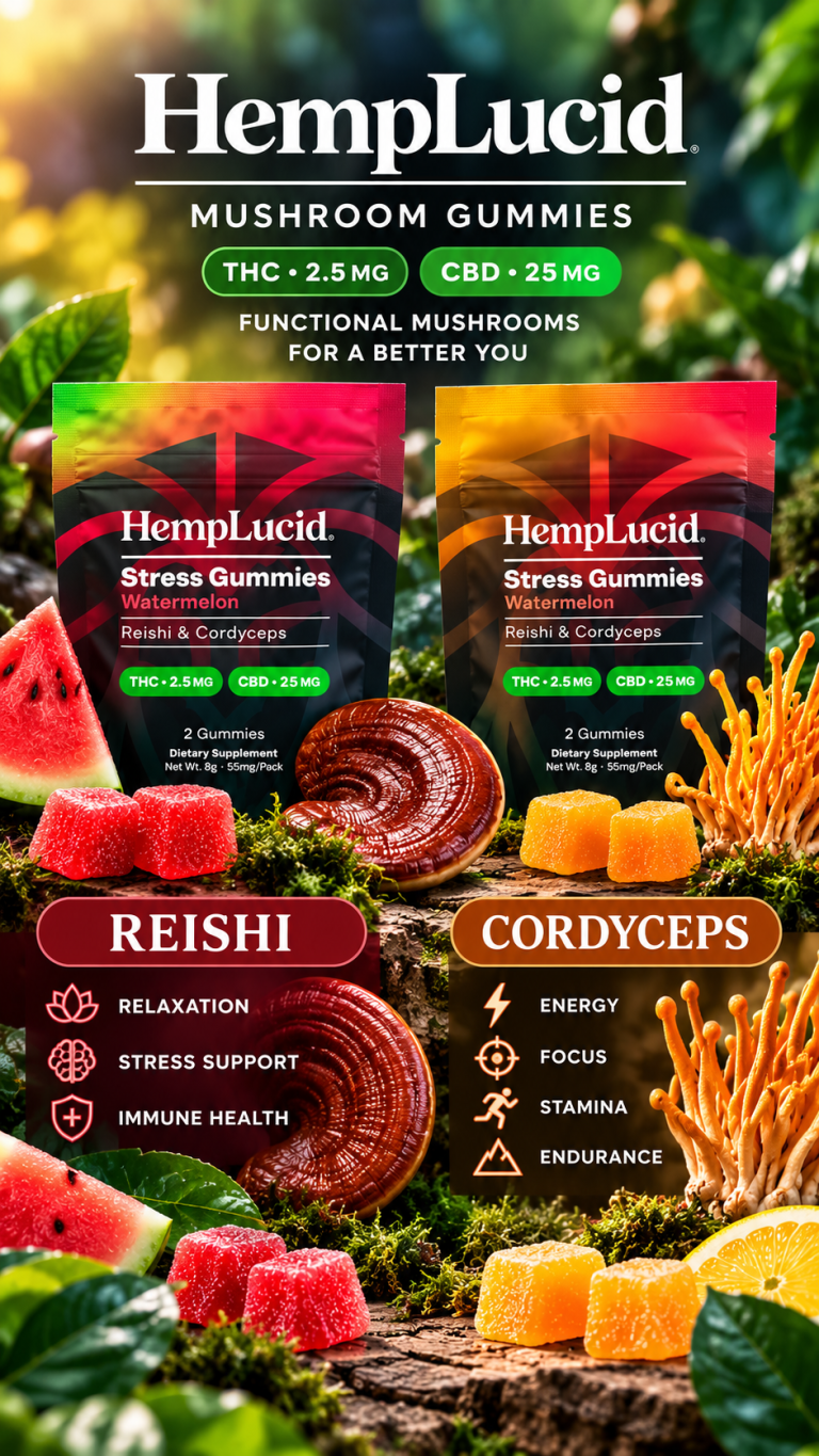 HempLucid mushroom gummies