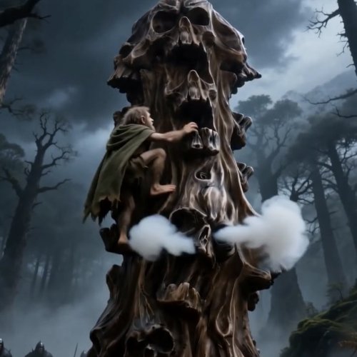 skull mountain backflow incense burner